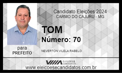 Candidato TOM 2024 - CARMO DO CAJURU - Eleições