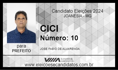 Candidato CICI 2024 - JOANÉSIA - Eleições