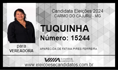 Candidato TUQUINHA 2024 - CARMO DO CAJURU - Eleições