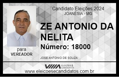 Candidato ZE ANTONIO DA NELITA 2024 - JOANÉSIA - Eleições