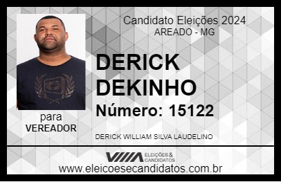 Candidato DERICK DEKINHO 2024 - AREADO - Eleições