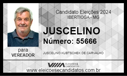 Candidato JUSCELINO 2024 - IBERTIOGA - Eleições