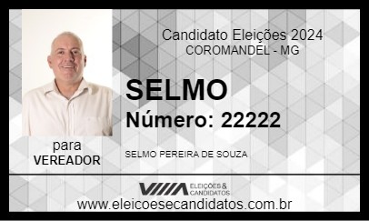 Candidato SELMO PEREIRA 2024 - COROMANDEL - Eleições