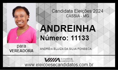 Candidato ANDREINHA 2024 - CÁSSIA - Eleições