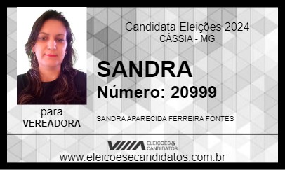 Candidato SANDRA 2024 - CÁSSIA - Eleições