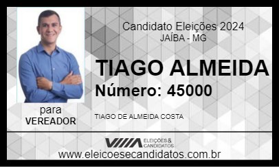 Candidato TIAGO ALMEIDA 2024 - JAÍBA - Eleições