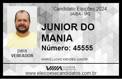 Candidato JUNIOR DO MANIA 2024 - JAÍBA - Eleições