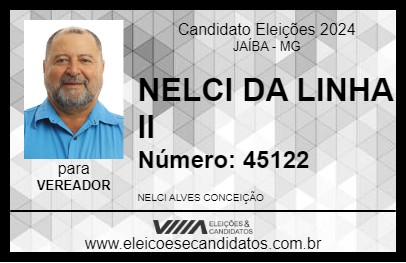 Candidato NELCI DA LINHA II 2024 - JAÍBA - Eleições