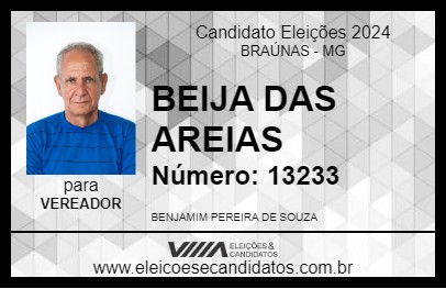 Candidato BEIJA DAS AREIAS 2024 - BRAÚNAS - Eleições