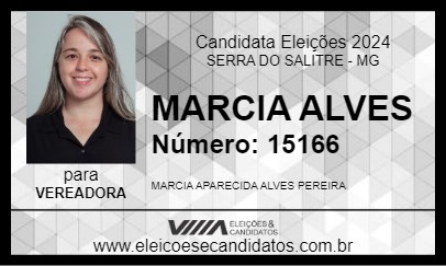 Candidato MARCIA ALVES 2024 - SERRA DO SALITRE - Eleições