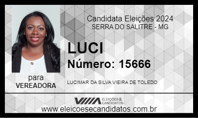 Candidato LUCI 2024 - SERRA DO SALITRE - Eleições