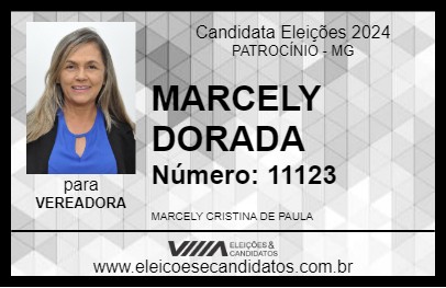 Candidato MARCELY DORADA 2024 - PATROCÍNIO - Eleições