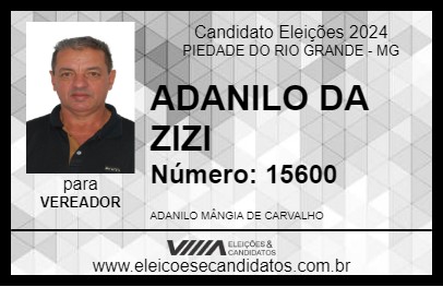 Candidato ADANILO DA ZIZI 2024 - PIEDADE DO RIO GRANDE - Eleições