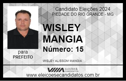 Candidato WISLEY MANGIA 2024 - PIEDADE DO RIO GRANDE - Eleições