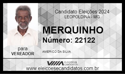 Candidato MERQUINHO 2024 - LEOPOLDINA - Eleições