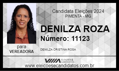 Candidato DENILZA ROSA 2024 - PIMENTA - Eleições