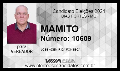 Candidato MAMITO 2024 - BIAS FORTES - Eleições