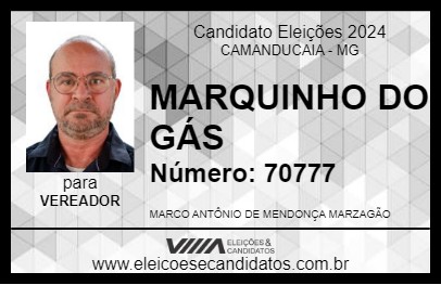 Candidato MARQUINHO DO GÁS 2024 - CAMANDUCAIA - Eleições