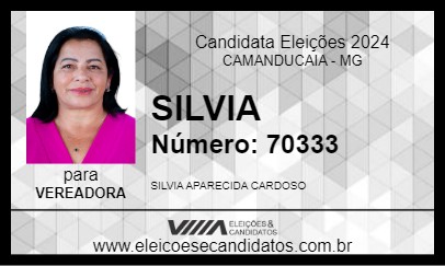 Candidato SILVIA 2024 - CAMANDUCAIA - Eleições