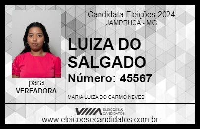 Candidato LUIZA DO SALGADO 2024 - JAMPRUCA - Eleições