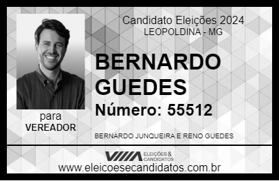 Candidato BERNARDO GUEDES 2024 - LEOPOLDINA - Eleições