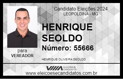 Candidato HENRIQUE SEOLDO 2024 - LEOPOLDINA - Eleições