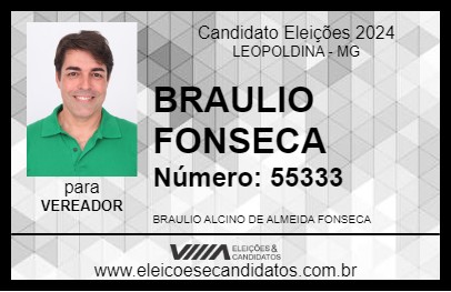 Candidato BRAULIO FONSECA 2024 - LEOPOLDINA - Eleições