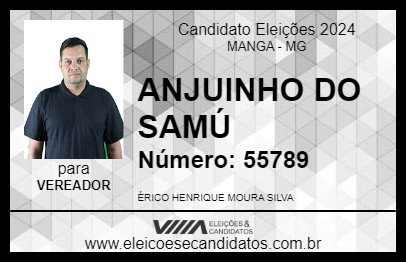 Candidato ANJINHO 2024 - MANGA - Eleições