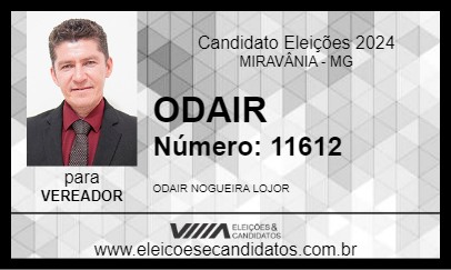 Candidato ODAIR 2024 - MIRAVÂNIA - Eleições