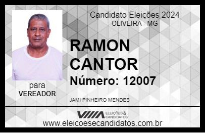 Candidato RAMON CANTOR 2024 - OLIVEIRA - Eleições