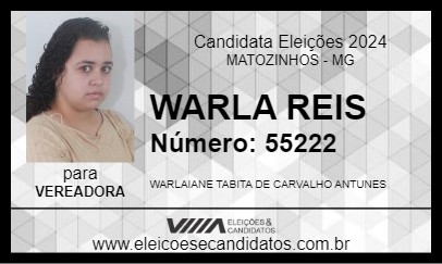 Candidato WARLA REIS 2024 - MATOZINHOS - Eleições