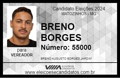 Candidato BRENO BORGES 2024 - MATOZINHOS - Eleições