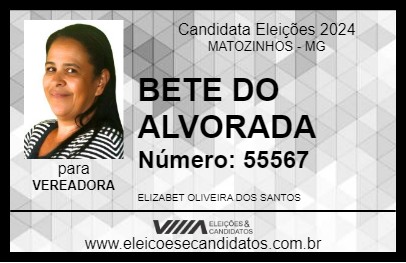 Candidato BETE DO ALVORADA 2024 - MATOZINHOS - Eleições