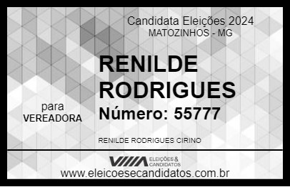 Candidato RENILDE RODRIGUES 2024 - MATOZINHOS - Eleições