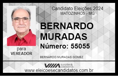 Candidato BERNARDO MURADAS 2024 - MATOZINHOS - Eleições