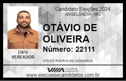 Candidato OTÁVIO DE OLIVEIRA 2024 - ANGELÂNDIA - Eleições