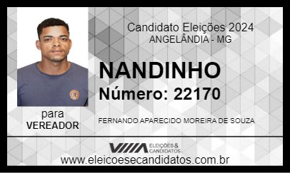 Candidato NANDINHO  2024 - ANGELÂNDIA - Eleições