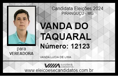 Candidato VANDA DO TAQUARAL 2024 - PIRANGUÇU - Eleições