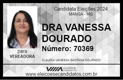 Candidato DRA VANESSA DOURADO 2024 - MANGA - Eleições