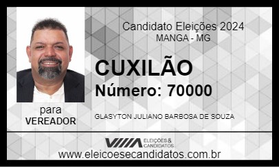 Candidato CUXILÃO 2024 - MANGA - Eleições