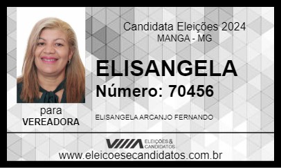 Candidato ELISANGELA 2024 - MANGA - Eleições