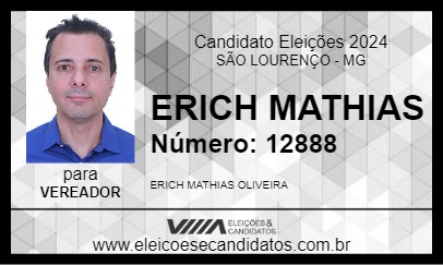 Candidato ERICH MATHIAS 2024 - SÃO LOURENÇO - Eleições