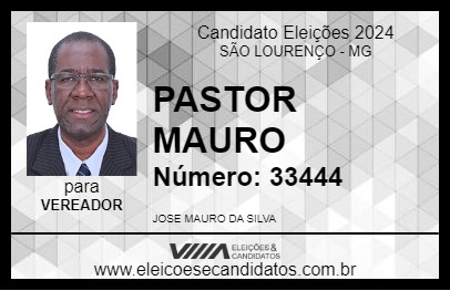 Candidato PASTOR MAURO 2024 - SÃO LOURENÇO - Eleições