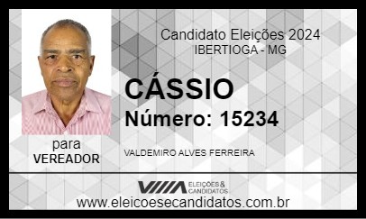 Candidato CÁSSIO 2024 - IBERTIOGA - Eleições