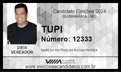 Candidato TUPI 2024 - GUIMARÂNIA - Eleições