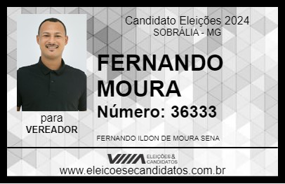 Candidato FERNANDO MOURA 2024 - SOBRÁLIA - Eleições