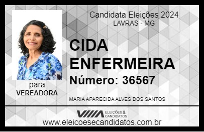 Candidato CIDA ENFERMEIRA 2024 - LAVRAS - Eleições