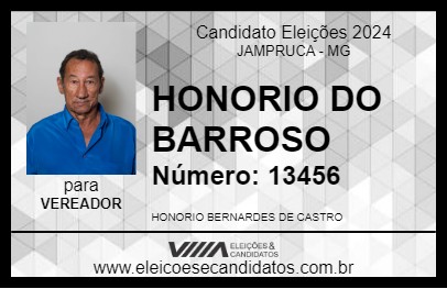 Candidato HONORIO DO BARROSO 2024 - JAMPRUCA - Eleições