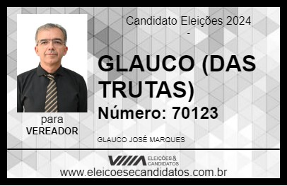 Candidato GLAUCO (DAS TRUTAS) 2024 - LAVRAS - Eleições