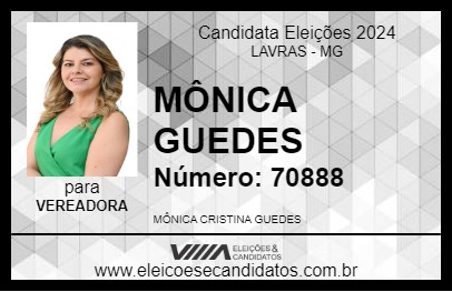 Candidato MÔNICA GUEDES 2024 - LAVRAS - Eleições